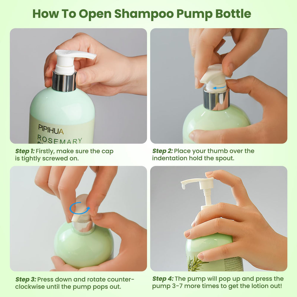 PIPIHUA Rosemary Shampoo biotin boost supports nourishment from root to tip