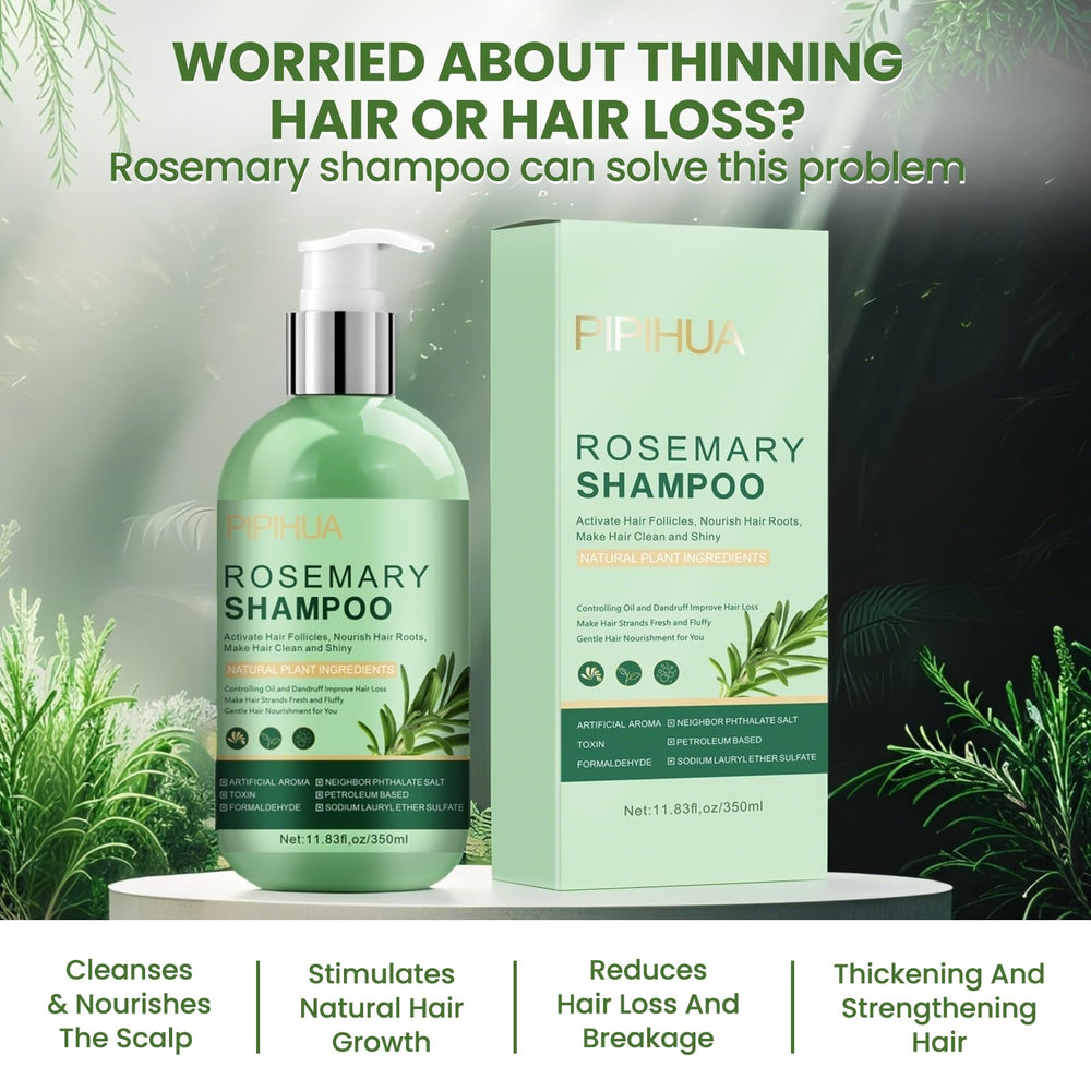 PIPIHUA Rosemary Shampoo lather demonstrates gentle cleansing and scalp refreshment