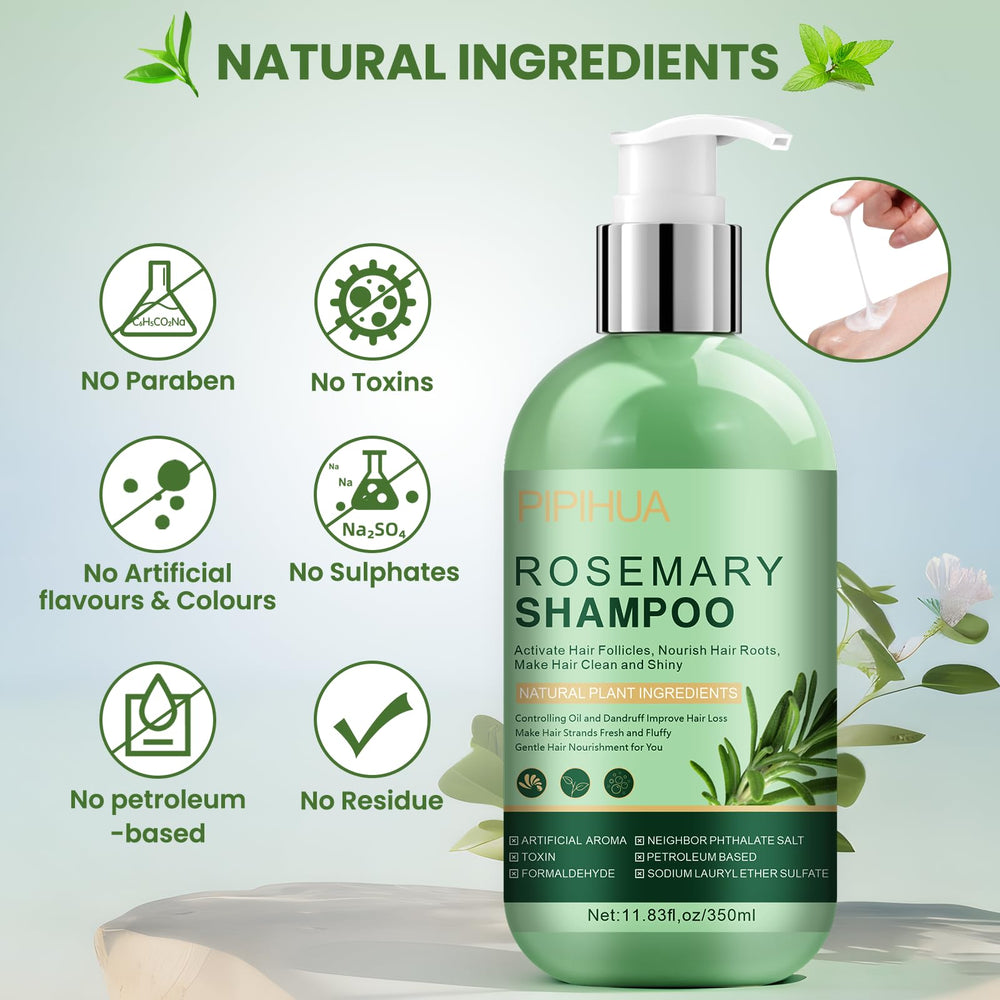 PIPIHUA Rosemary Shampoo shiny hair result after washing