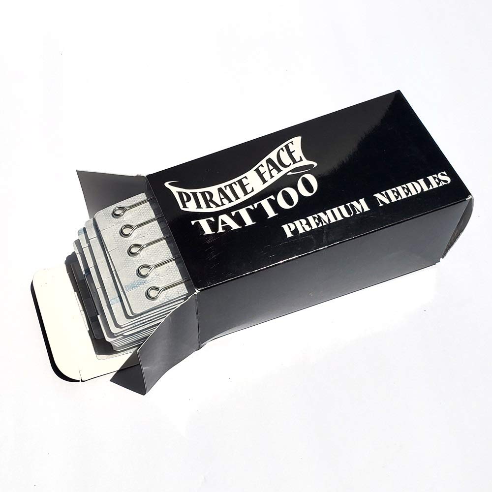 Pirate Face Tattoo assorted needles for precise lining and shading in versatile sizes
