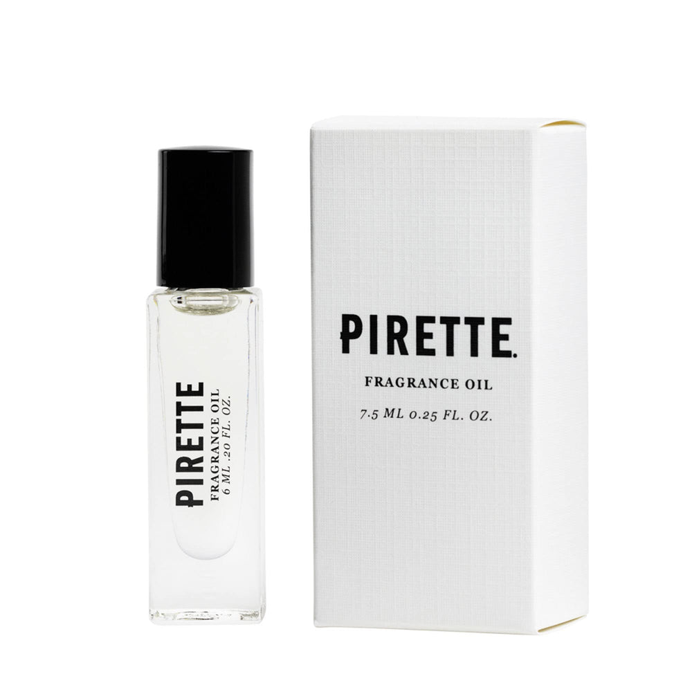 PIRETTE Beach Fragrance Roll-On bottle ready for travel and daily use.