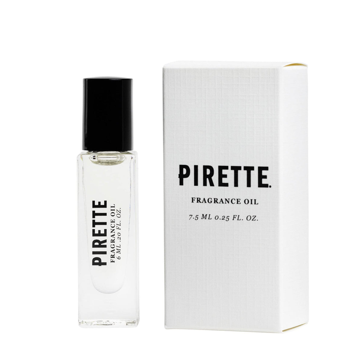 PIRETTE Beach Fragrance Roll-On bottle ready for travel and daily use.