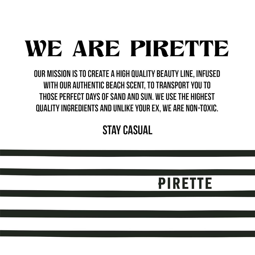 PIRETTE Fragrance Mist sunscreen-note hint for sun-ready days.