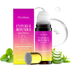 PIRTA Cyperus Rotundus Serum Roll-On bottle for smooth, mess-free post-removal care.