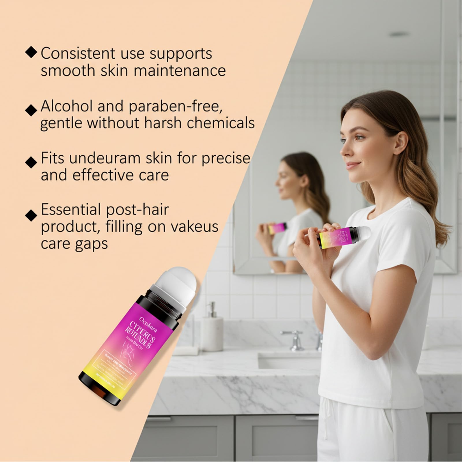 PIRTA Fragrance-free formula serum gentle on sensitive skin.