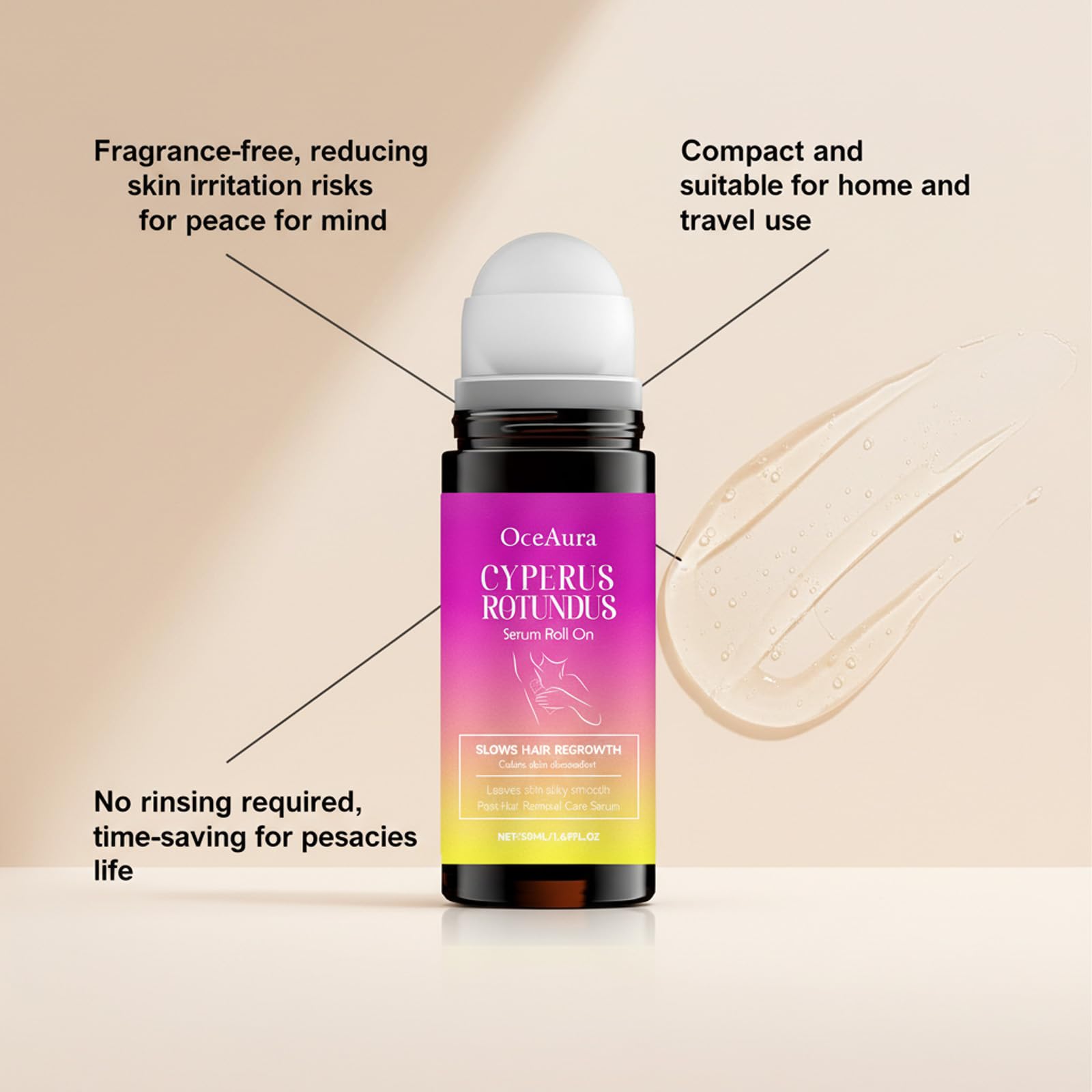 PIRTA Natural hair growth inhibitor serum supports smoother regrowth daily.