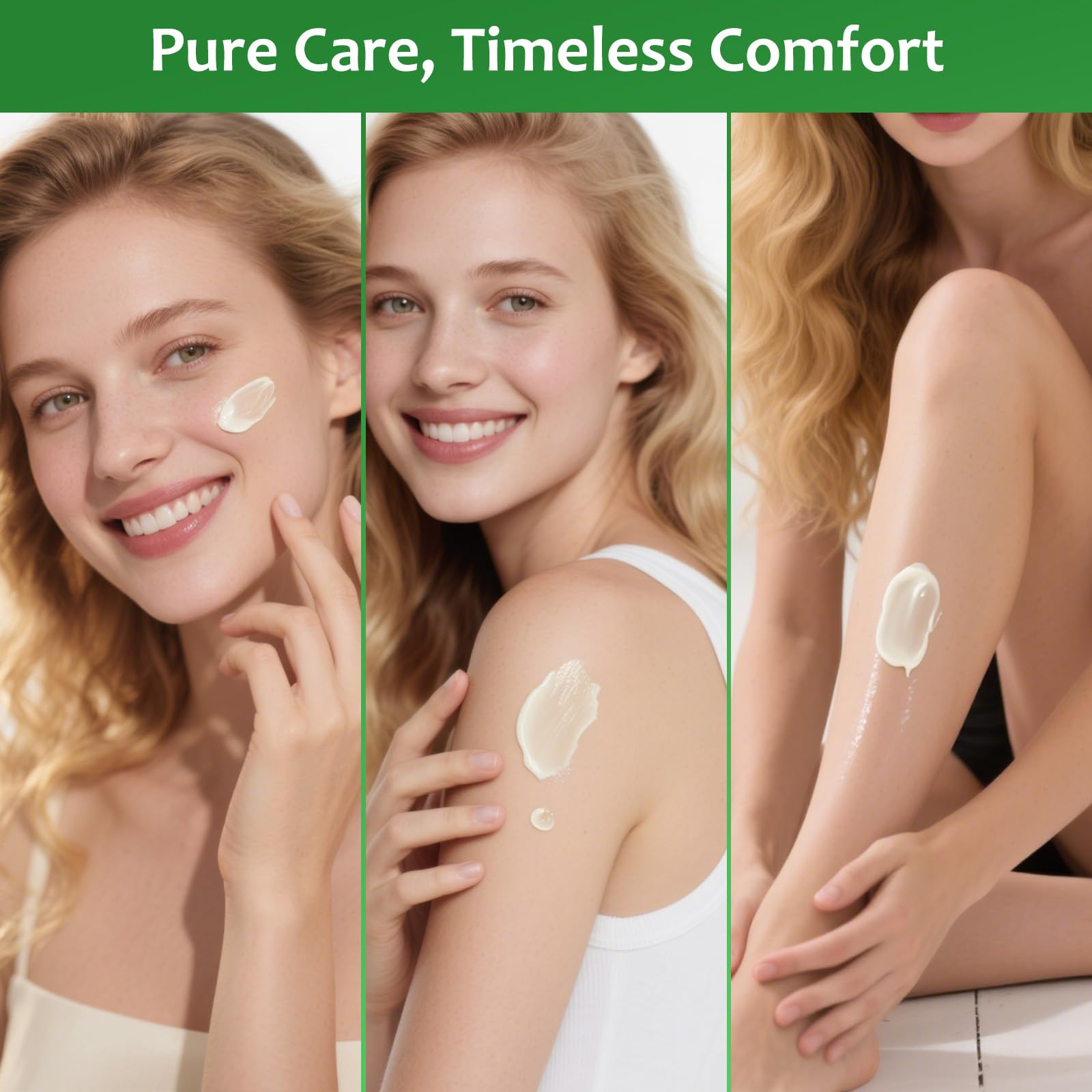 Pixellon face and body application shows versatile daily moisturizer.