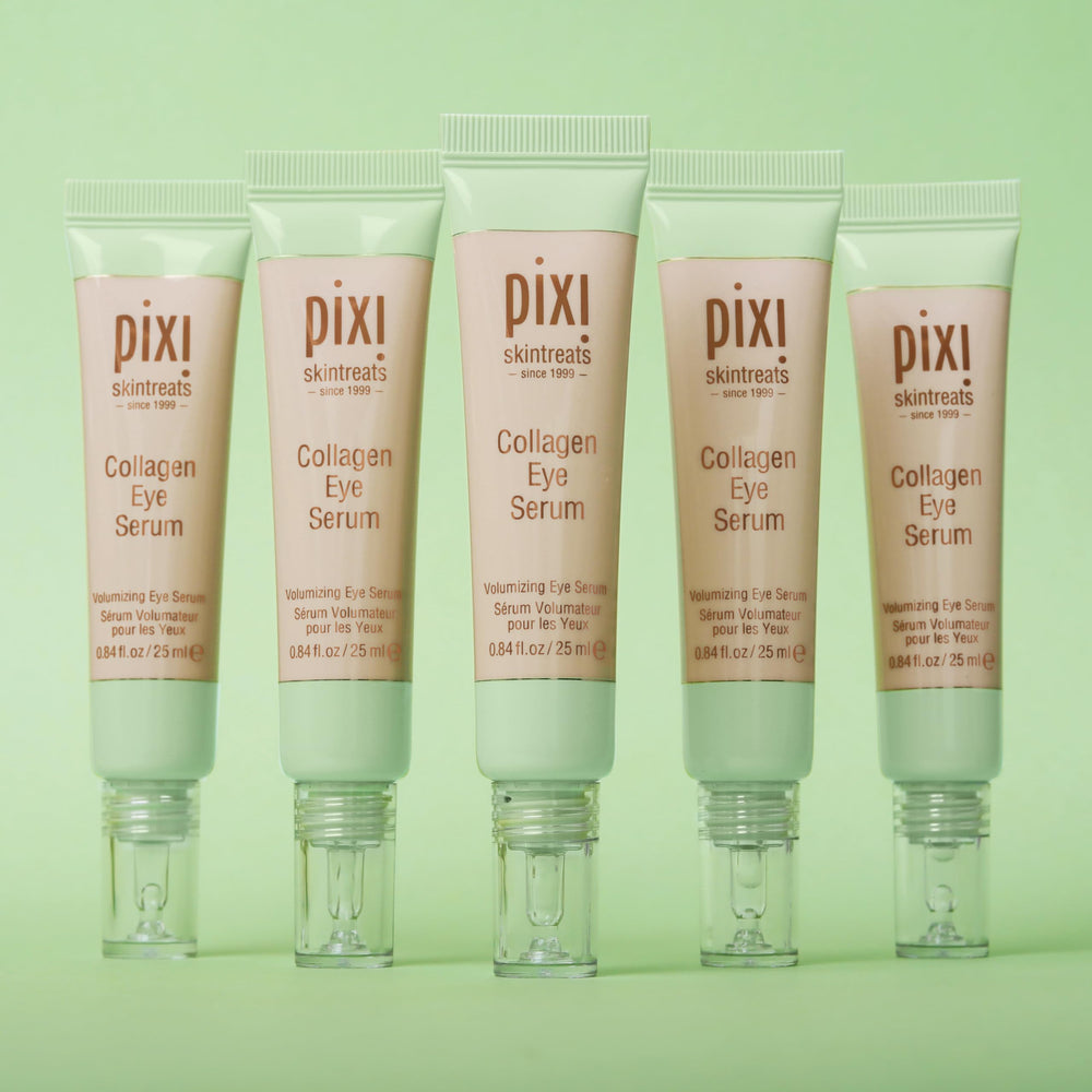 Close-up of rosemary and lavender botanicals in Pixi Eye Serum.