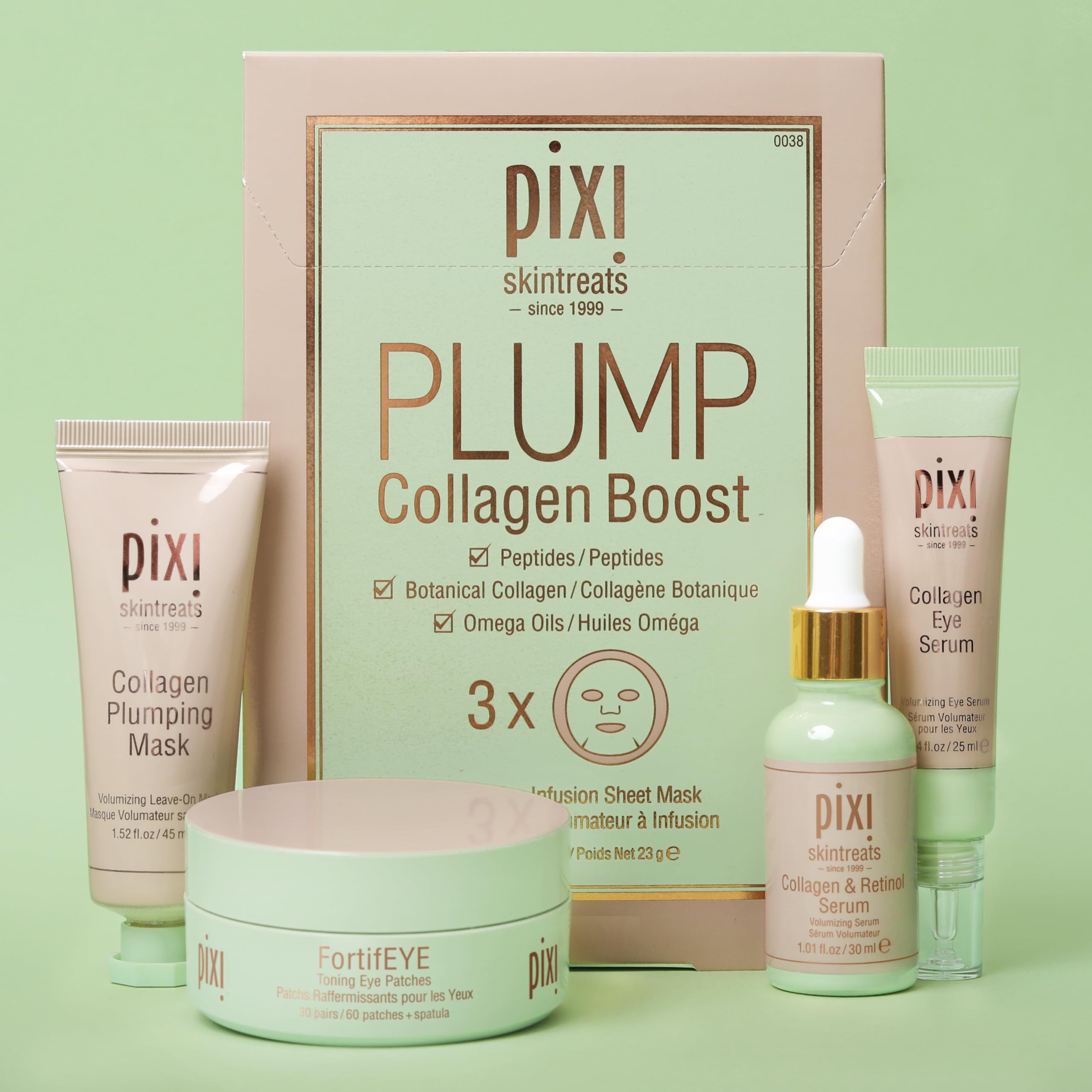 Pixi Botanical Collagen Eye Serum packaging for daily use.