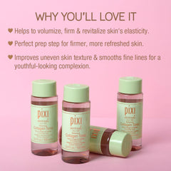 Pixi Botanical Collagen Tonic texture close-up reveals a refreshing, lightweight formula.
