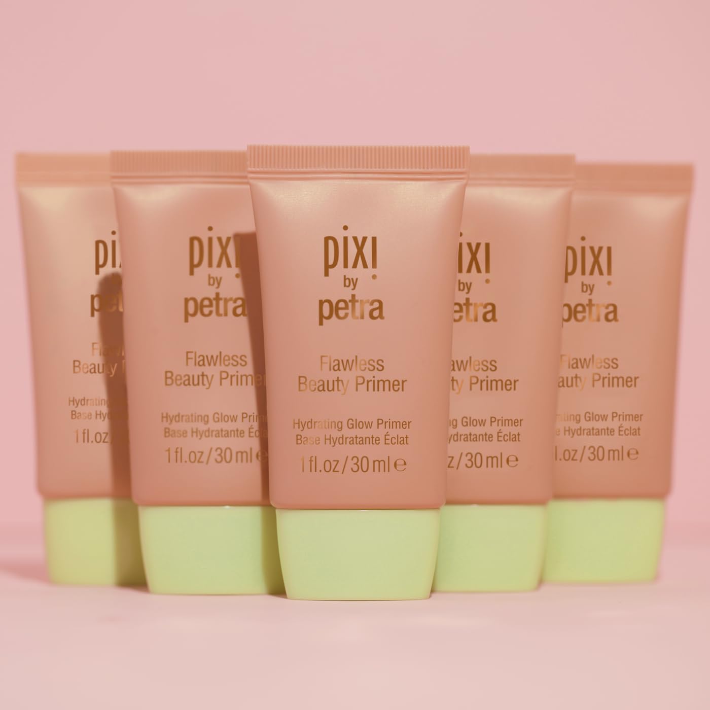 Pixi Flawless Beauty Primer balances tone before foundation application.
