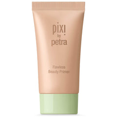 Pixi Flawless Beauty Primer bottle enhances complexion and preps skin for flawless makeup.