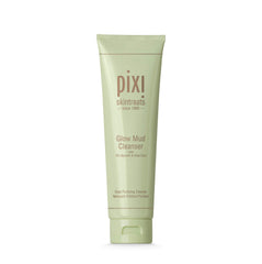 Pixi Glow Mud Cleanser bottle close-up showing purifying action for clear skin