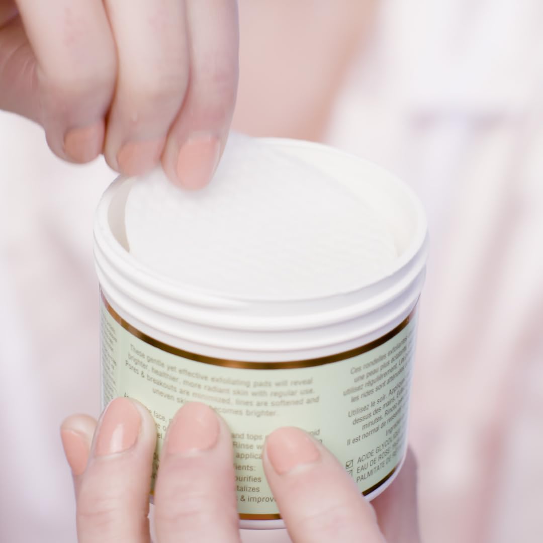 Pixi Glow Peel Pads texture close-up after cleansing