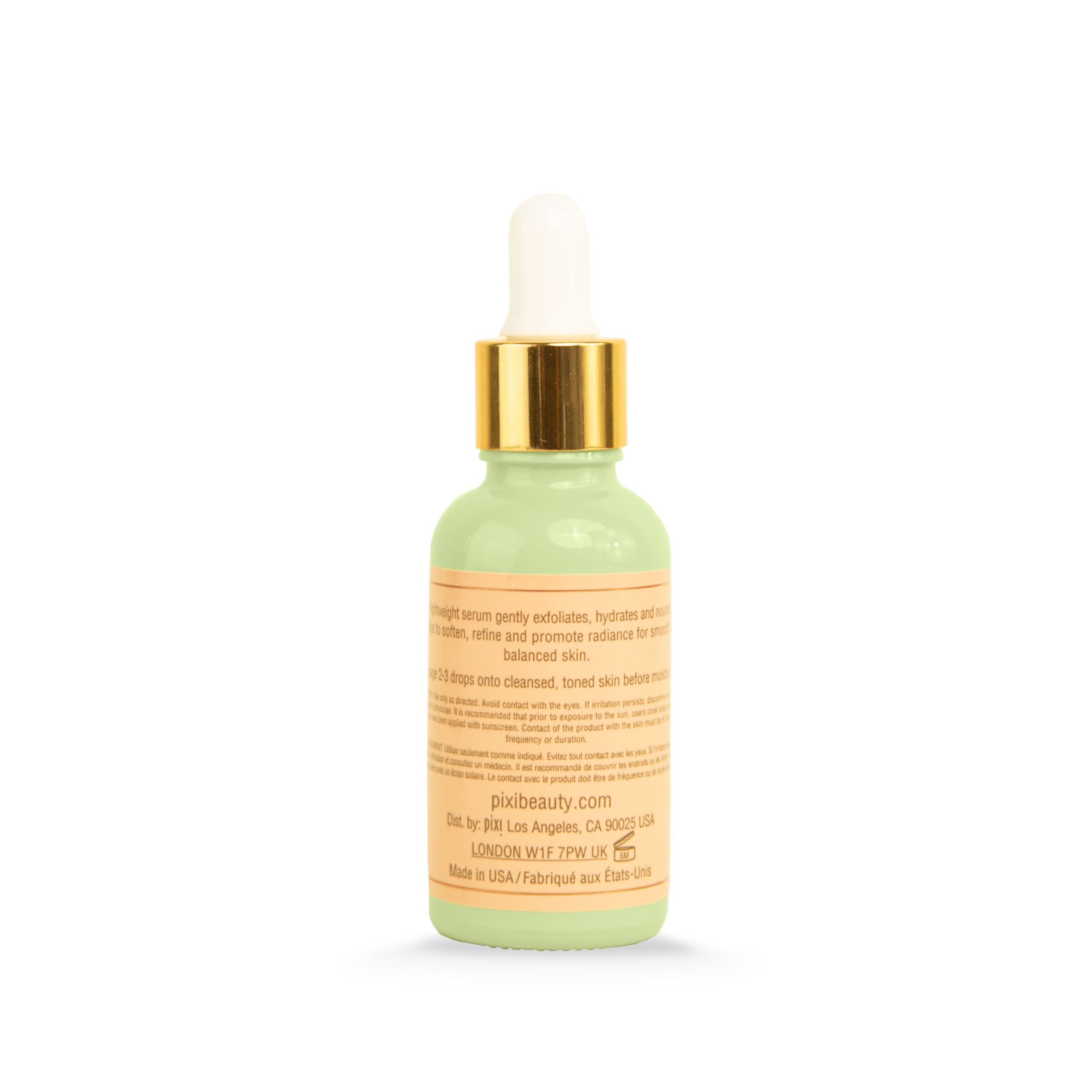Pixi Glow Tonic Serum applied to clean skin with drops for targeted care