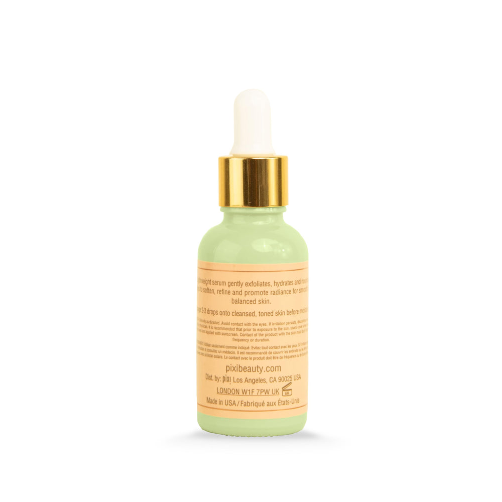 Pixi Glow Tonic Serum applied to clean skin with drops for targeted care