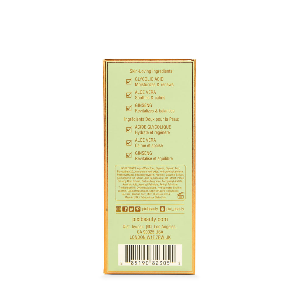 Pixi Glow Tonic Serum packaging shown, ready for on-the-go routines
