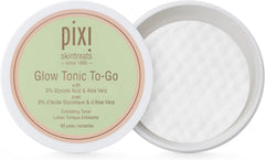 Pixi Glow Tonic to-Go pad closeup showing gentle exfoliation for bright skin