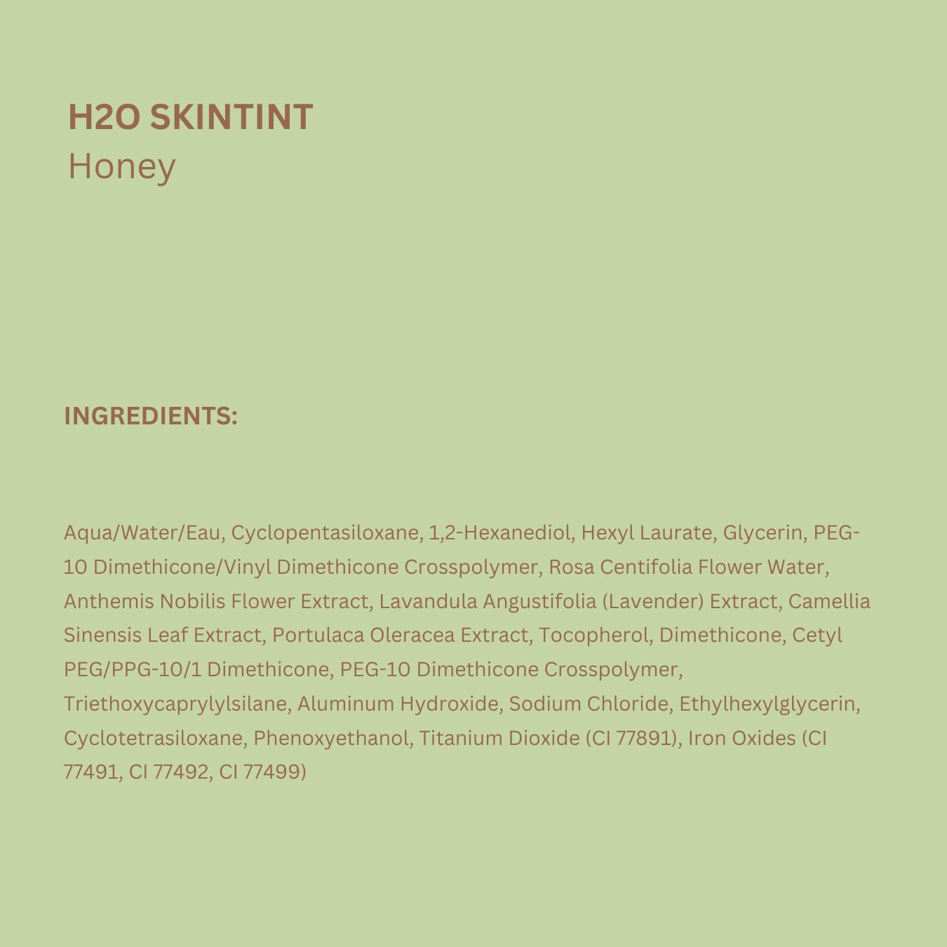 Pixi H2O SkinTint fragrance-free vegan badge visible.
