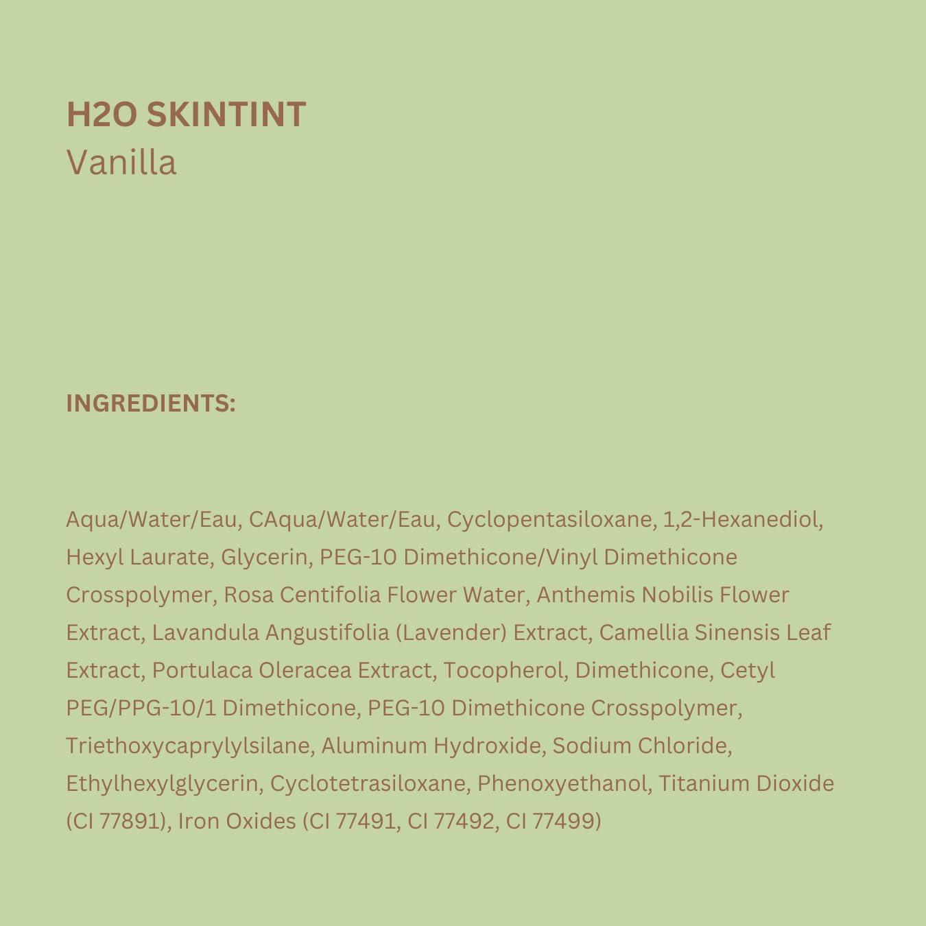 Pixi H2O SkinTint green tea-infused formula cools and soothes.