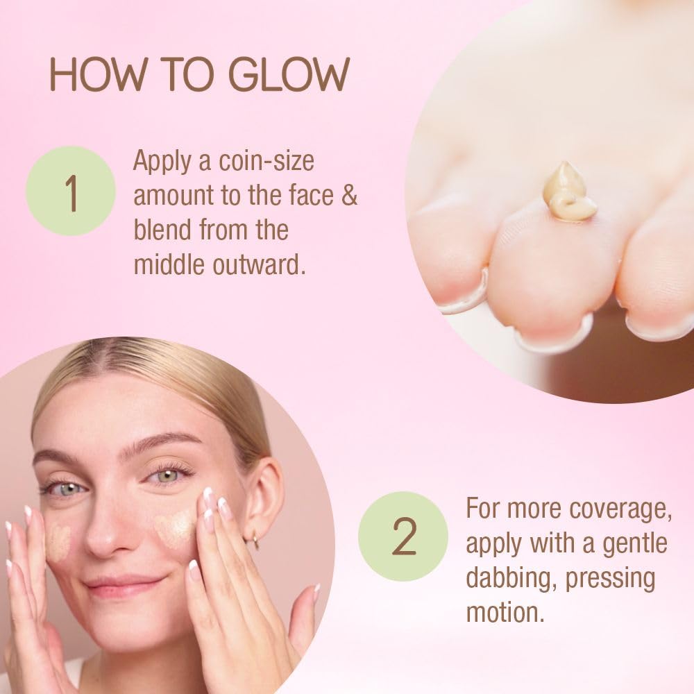 Beige swatches of Pixi H2O SkinTint for natural, skin-matching appearance