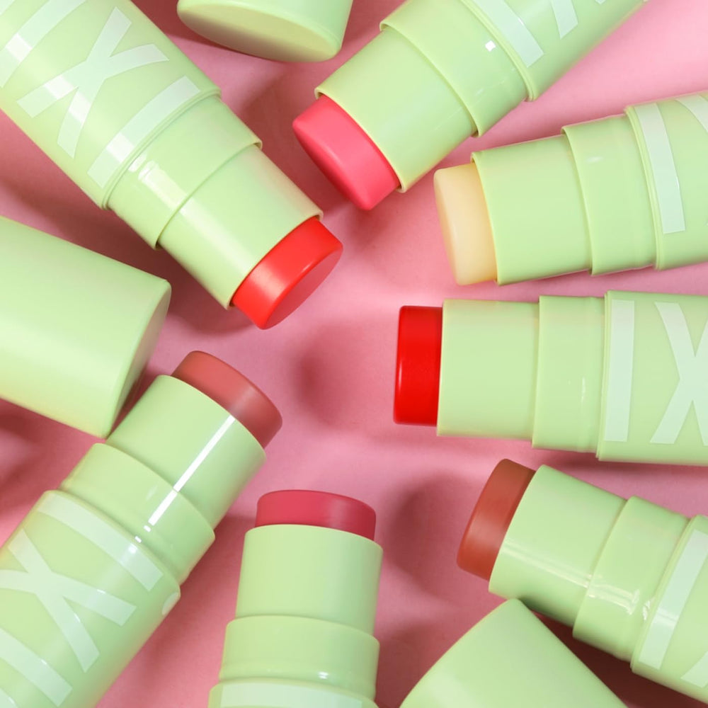 Pixi Hydra LipTreat Rosette balm texture with moisturizing sheen.