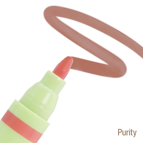 Detail of the marker tip on Pixi LipBlush Purity for sharp lines.