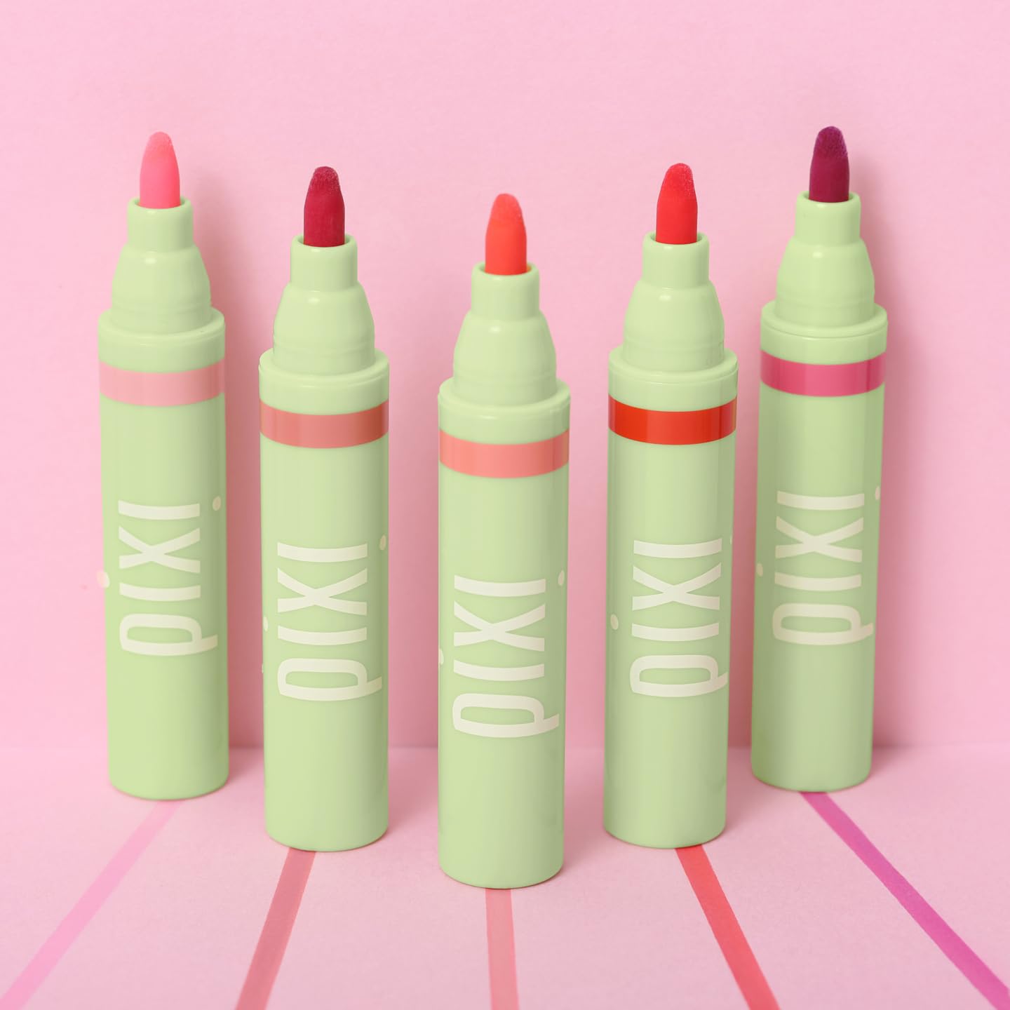 Lip application on the go with Pixi LipBlush Purity.
