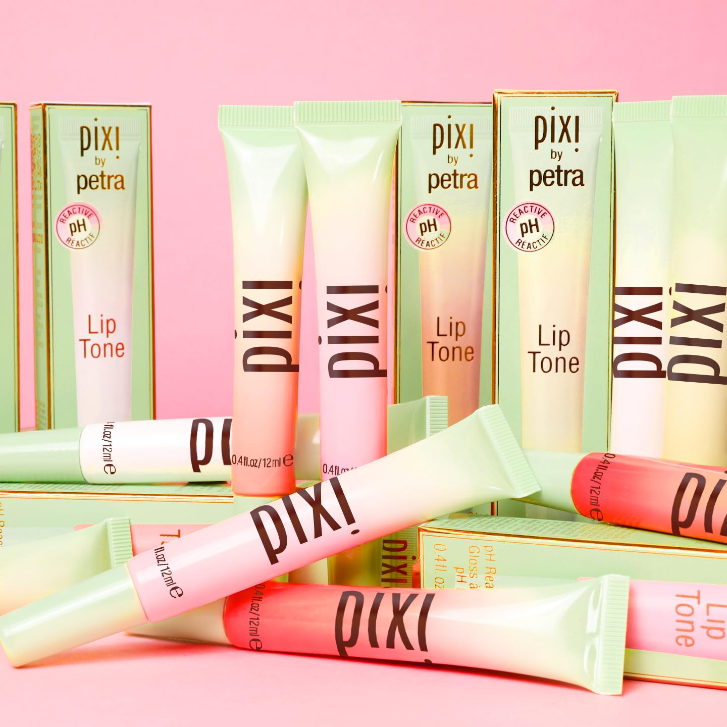 Pixi LipTone PinkPatina with shea butter indicates rich conditioning.