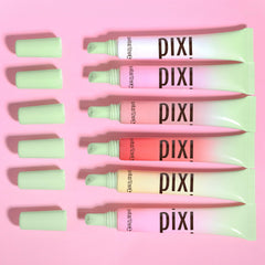 Swatch of Pixi LipTone PinkPatina on the arm reveals soft pink shimmer.