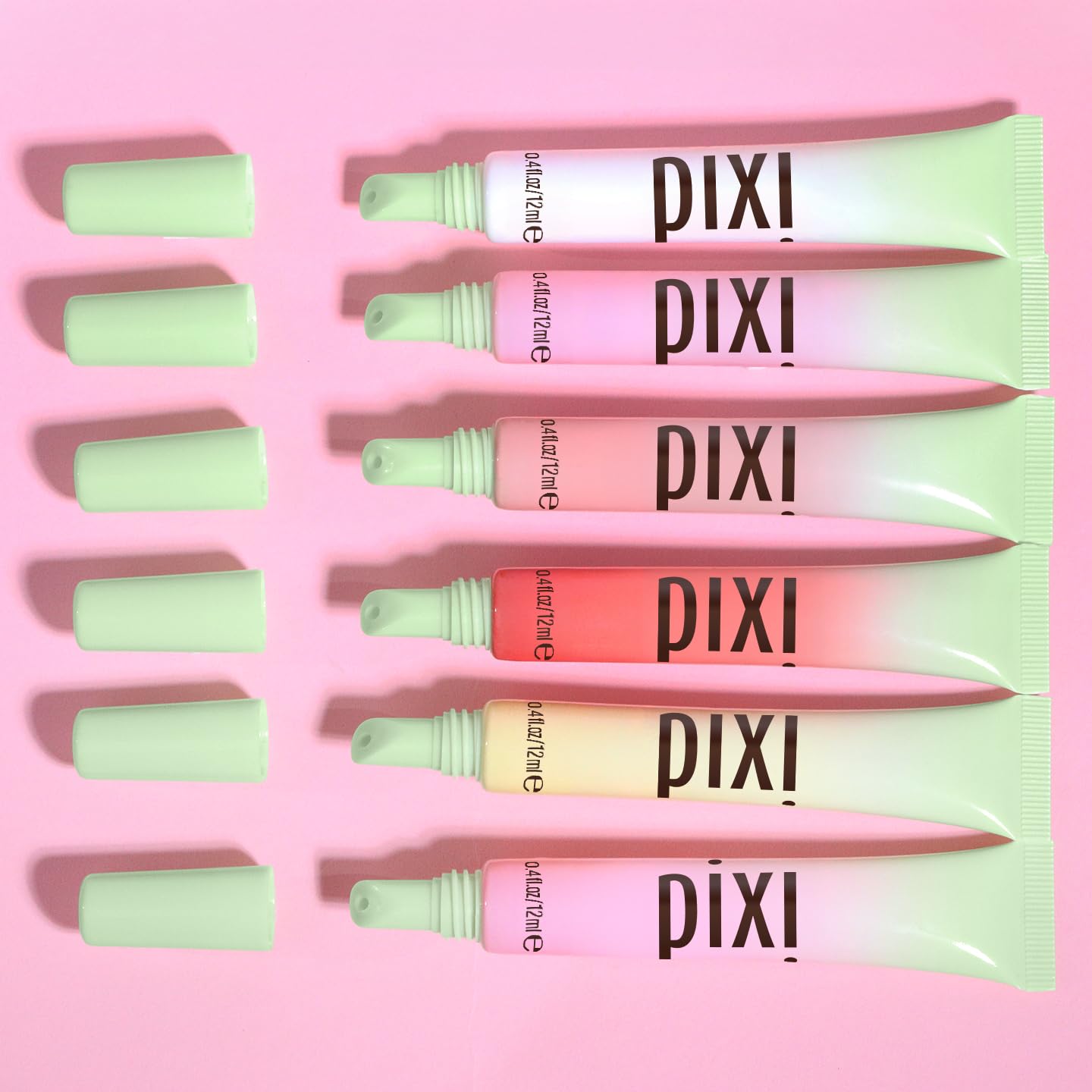 Pixi LipTone Trio on lips displaying natural, moisturized look