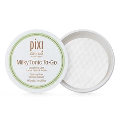 Pixi Milky Tonic to-Go bottle showing portable hydration for on-the-go skincare.