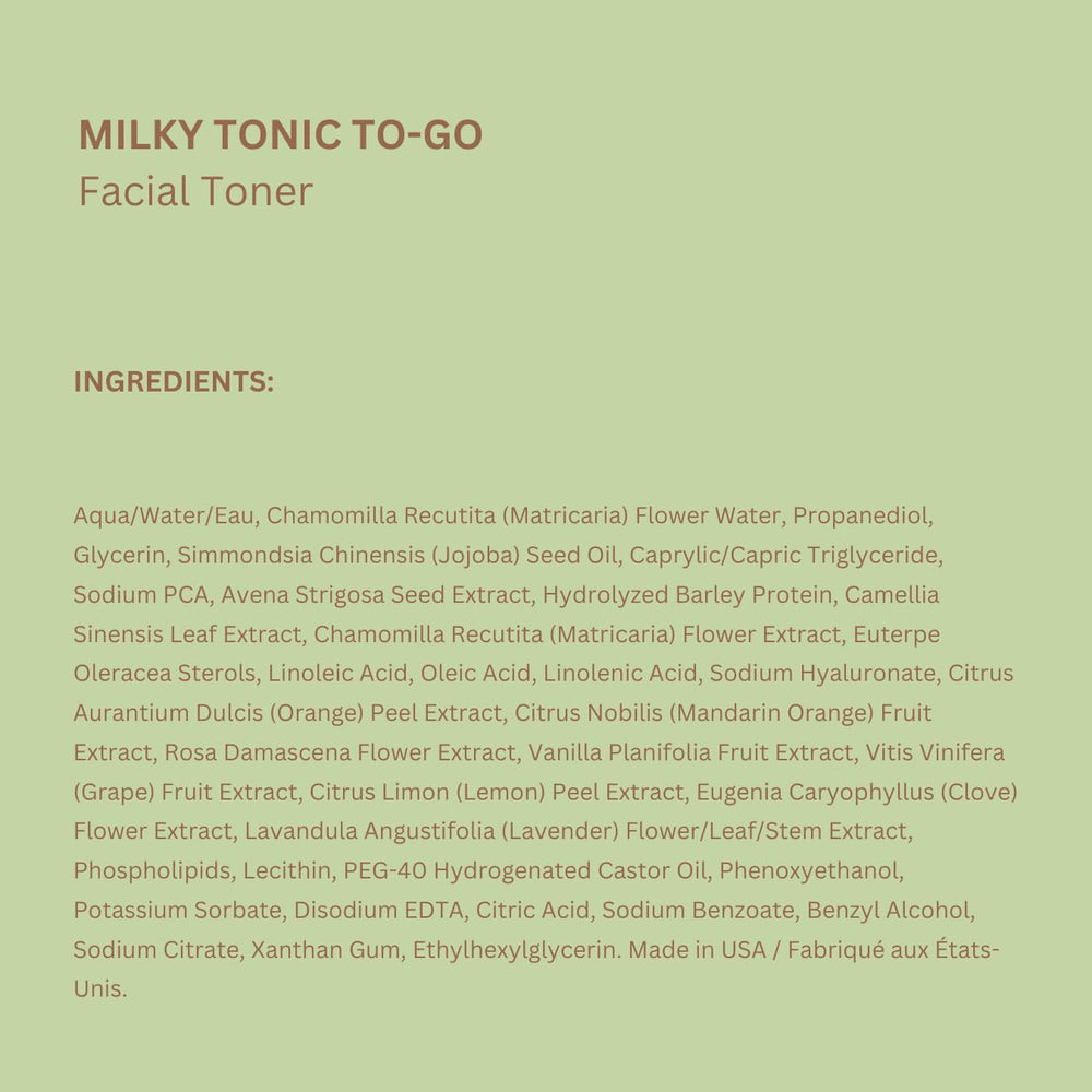 Pixi Milky Tonic to-Go pack with 60 pads for convenient daily nourishment.