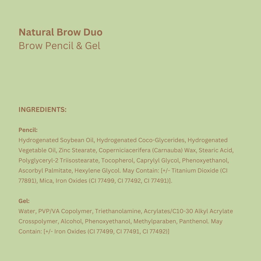 Pixi Natural Brow Duo close-up demonstrates soft, controlled brow shaping.