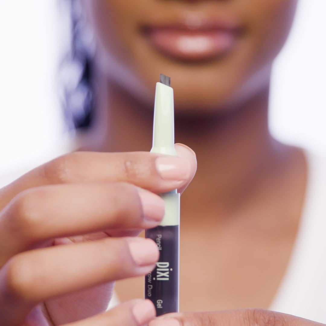 Pixi Natural Brow Duo tinted-gel application demonstrates flexible shaping.