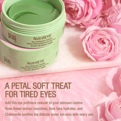 Pixi NutrifEYE patches cooling effect on tired-looking eyes