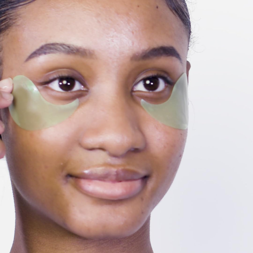 Pixi NutrifEYE ingredients rose aloe chamomile displayed together