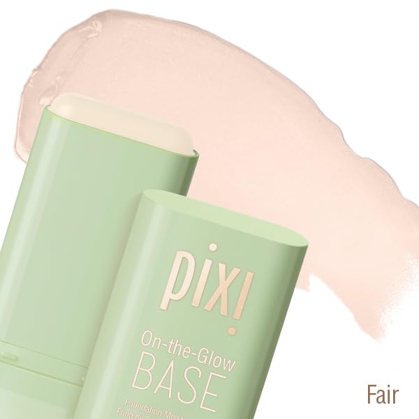 Pixi On-the-Glow Base Fair Warm swatch blending to even skin tone