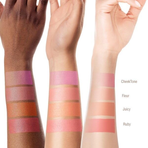 Pixi On-the-Glow Blush doubles as a lip tint for a cohesive look.