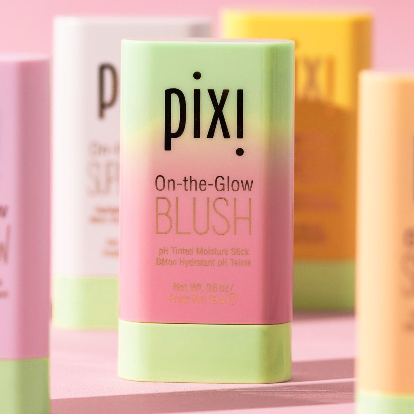 Pixi On-the-Glow Blush creates a natural glow with botanicals and fruit extracts.