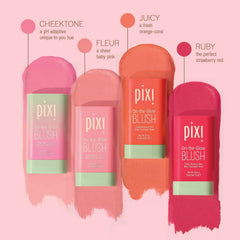 Pixi On-the-Glow Blush Ruby packaging highlights compact travel-friendly design