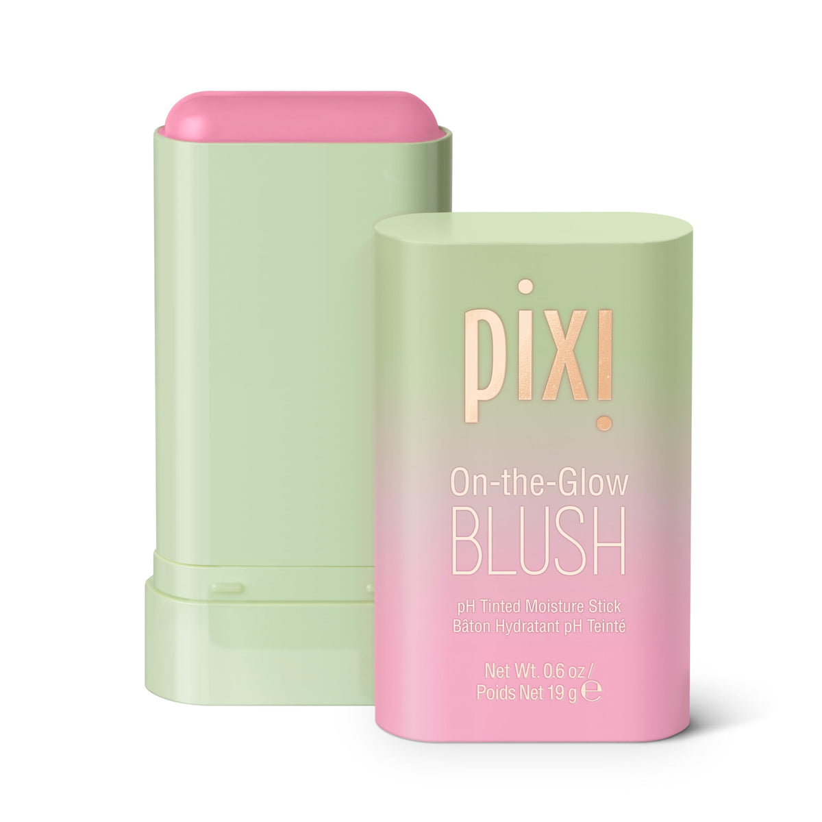 Pixi On-the-Glow Blush twist mechanism for easy on-the-go color delivery.