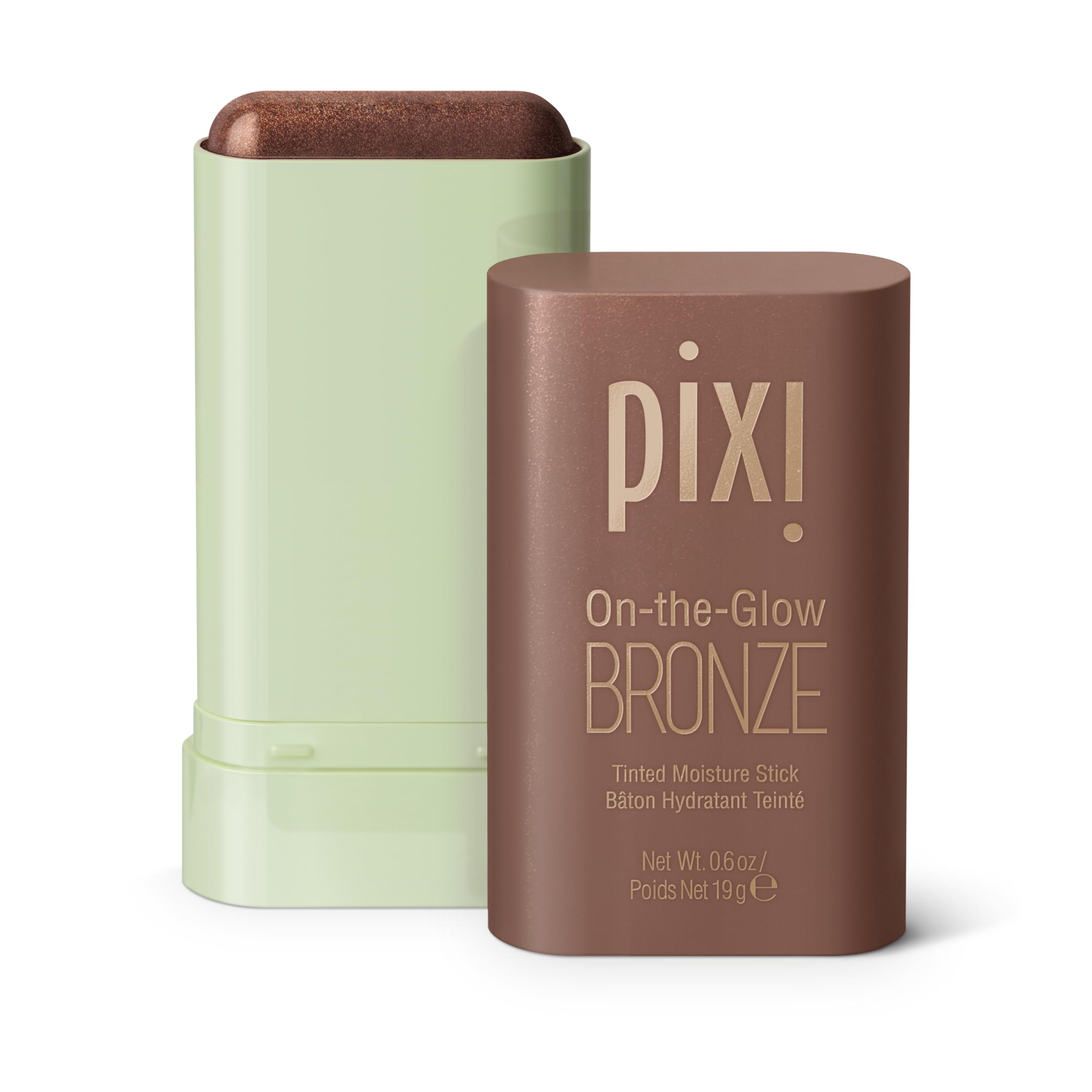 Pixi On-the-Glow Bronze BeachGlow stick applying sun-kissed color on cheeks