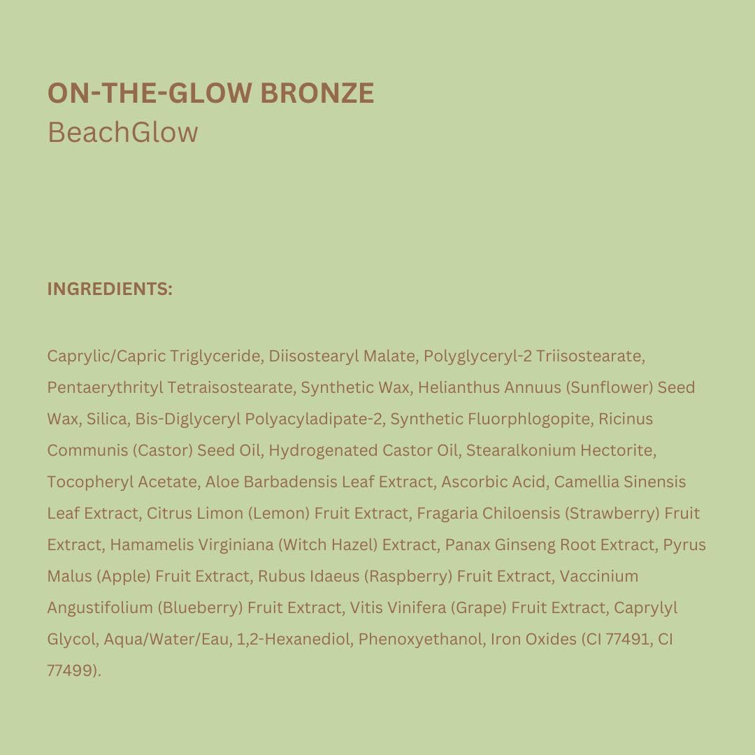 Cruelty-free and paraben-free badge on BeachGlow packaging