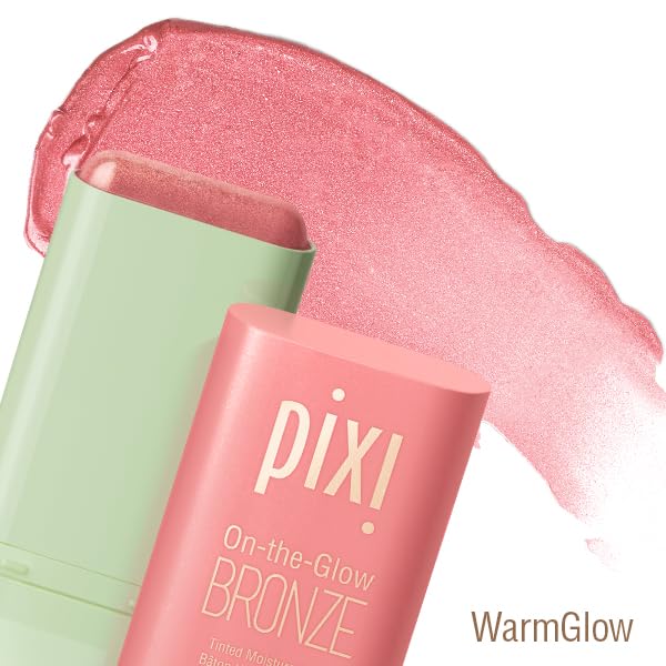Pixi On-the-Glow highlighter PetalDew application for luminous glow