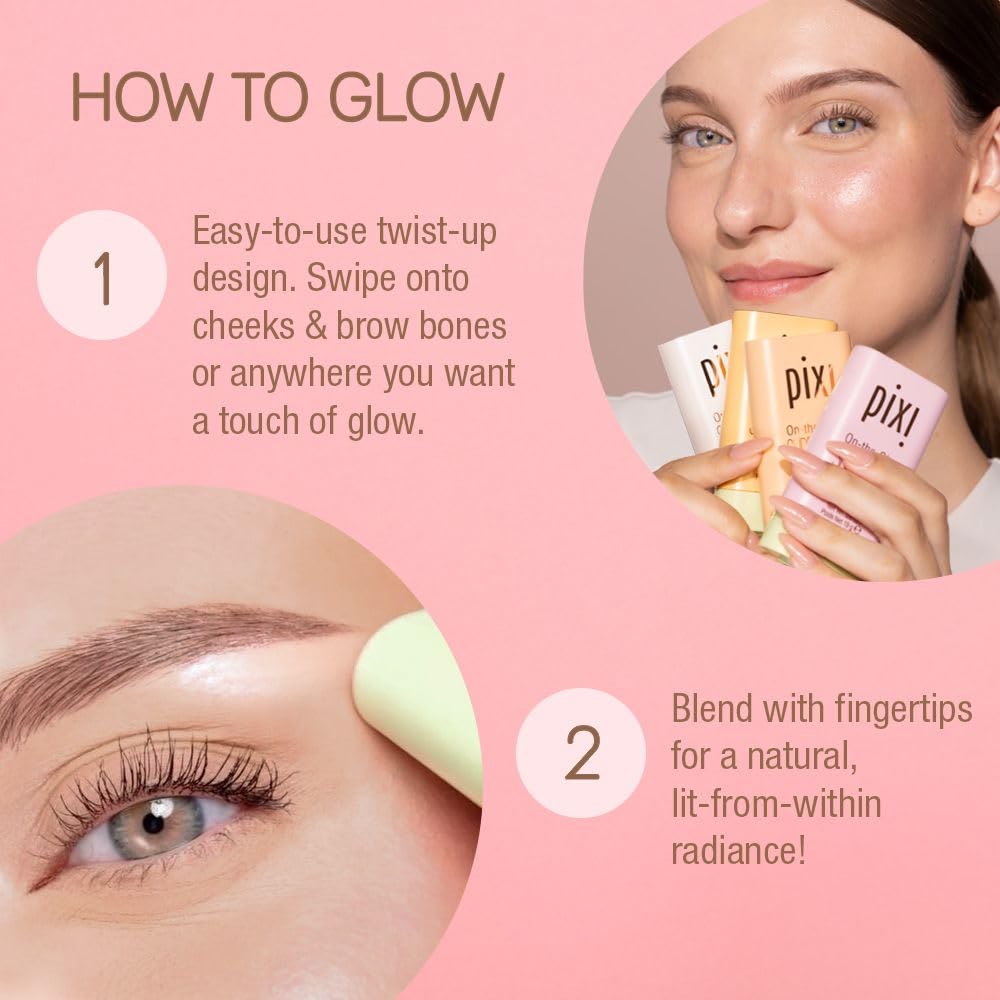 Pixi On-the-Glow SuperGlow is shown with the twist mechanism for easy use.