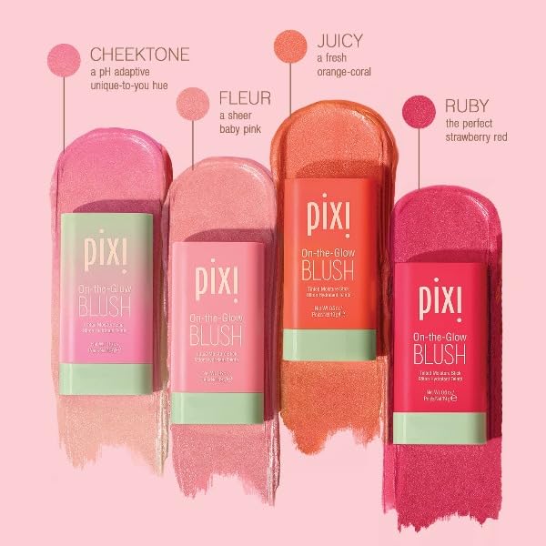 On-the-go application on the cheek using Pixi trio