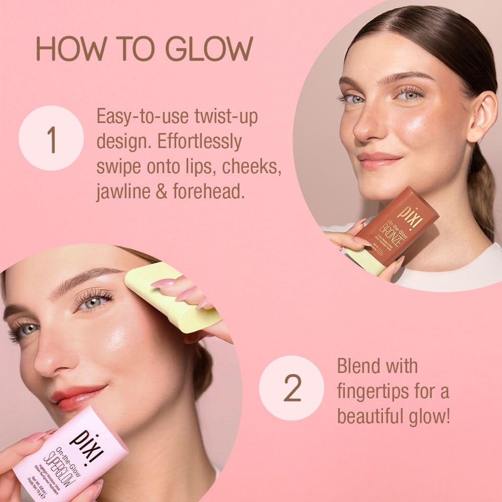 Pixi On-the-Glow trio packaging front for travel-friendly beauty