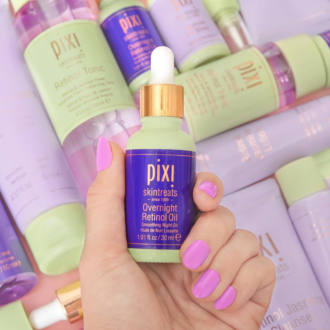 Pixi Beauty Overnight Retinol Oil ingredients-ceramides highlight time-release moisture for comfortable skin.