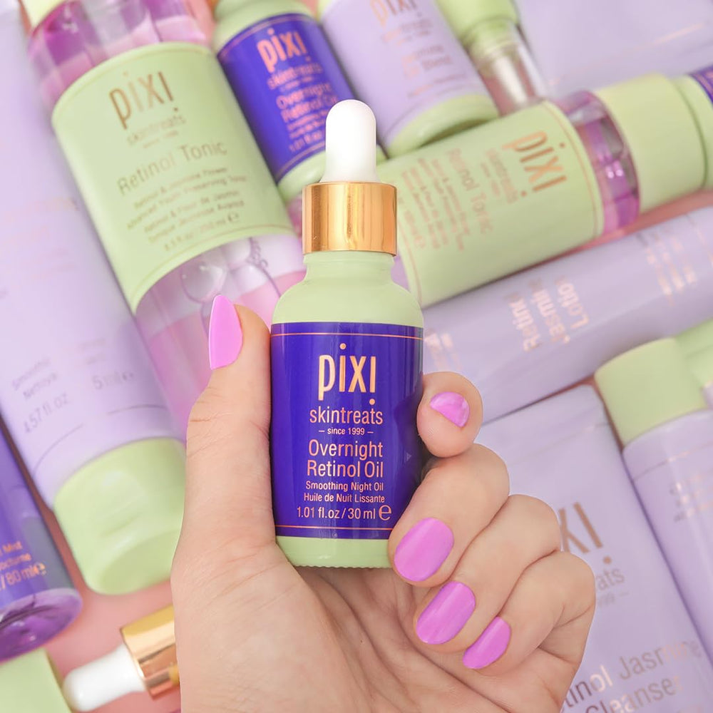 Pixi Beauty Overnight Retinol Oil ingredients-ceramides highlight time-release moisture for comfortable skin.